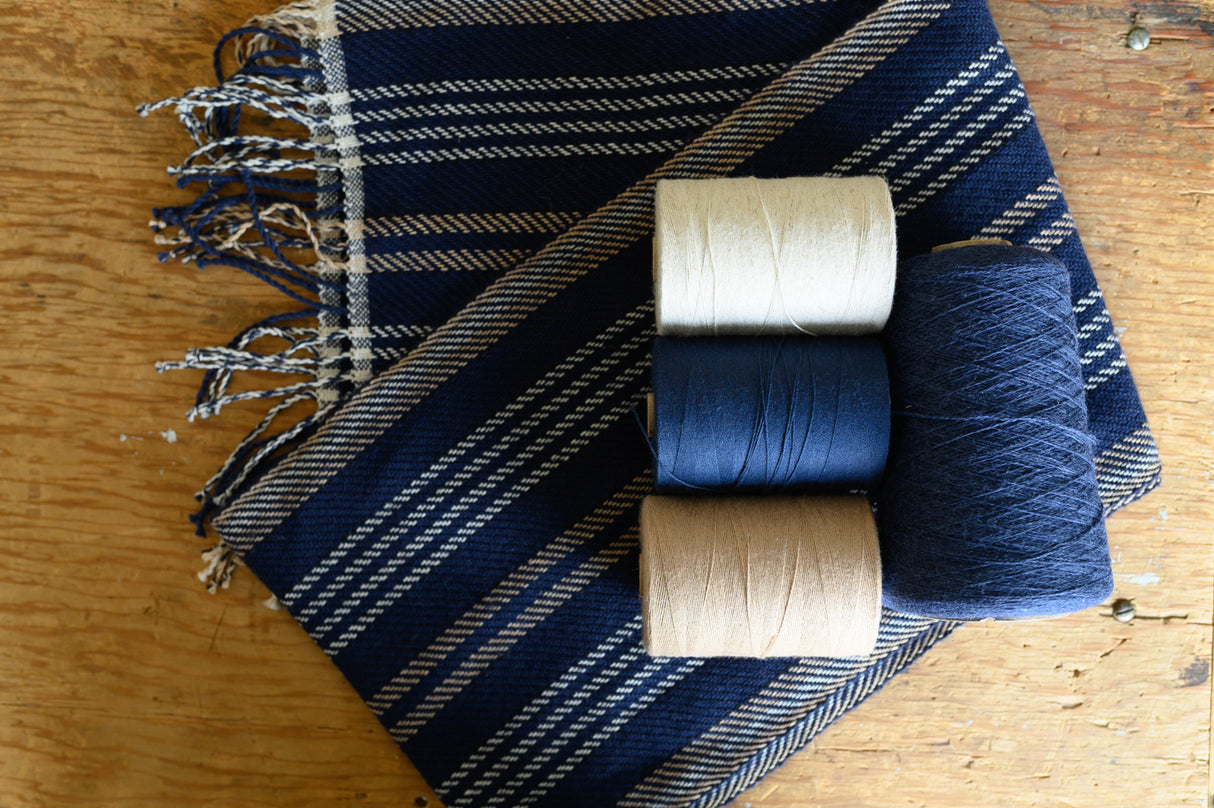 Evening Sky Scarf Kit (Natural/Marine)