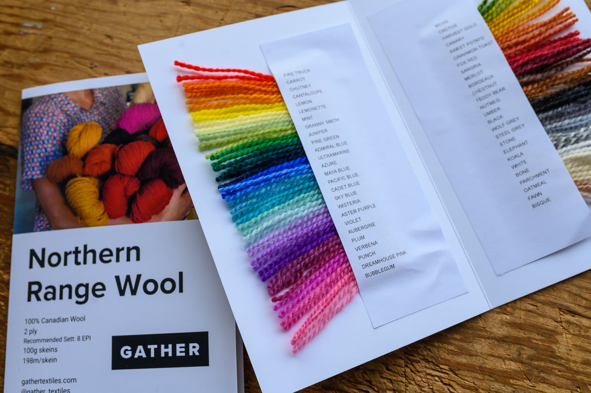 Northern Range Wool Sample Colour Cards
