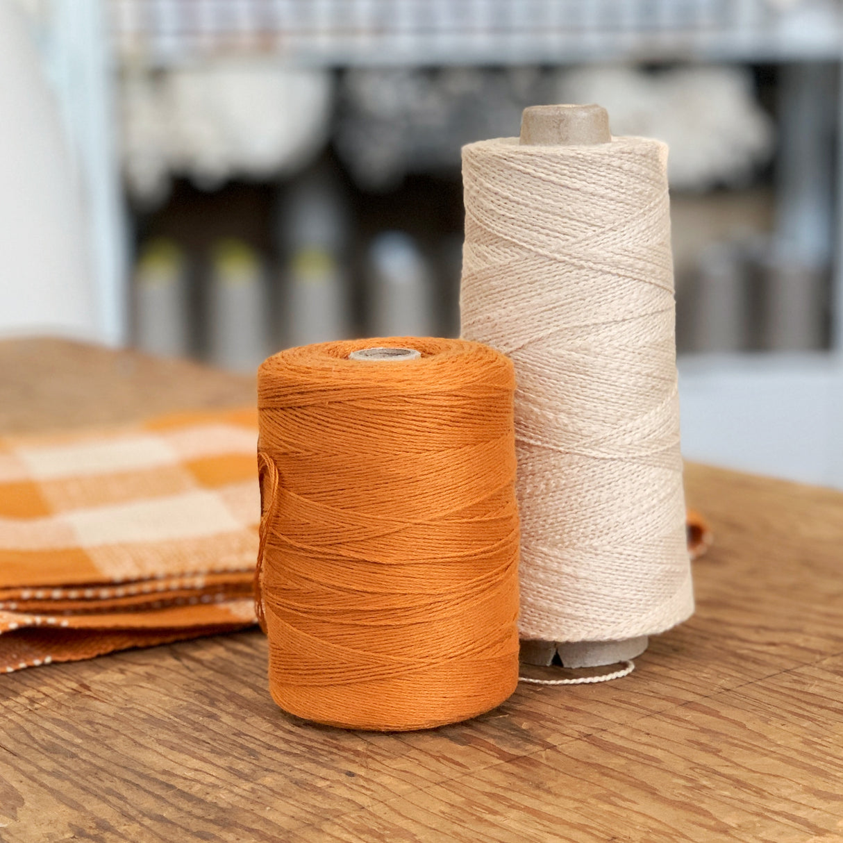 Fall Checks Infinity Scarf Kit