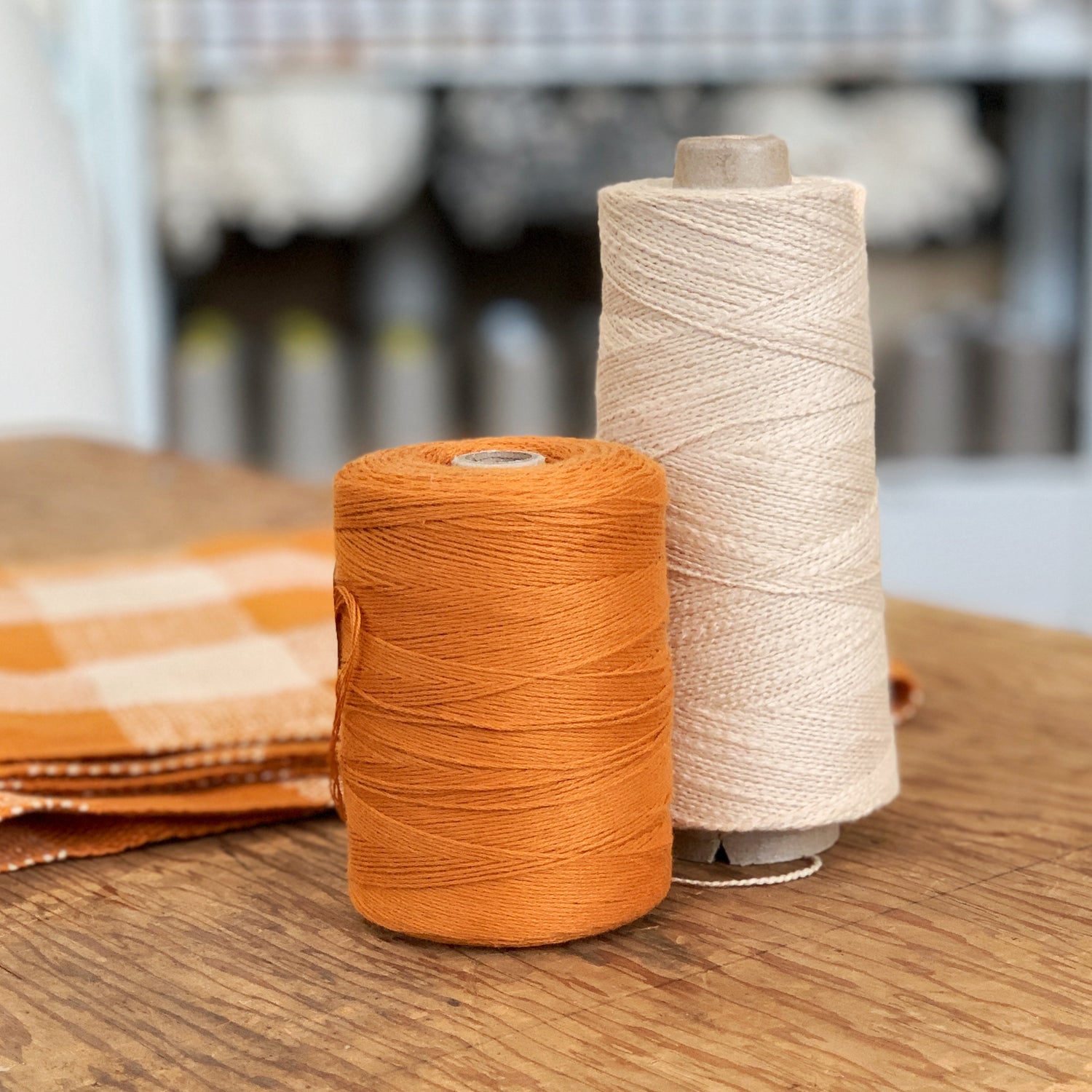 Fall Checks Infinity Scarf Kit