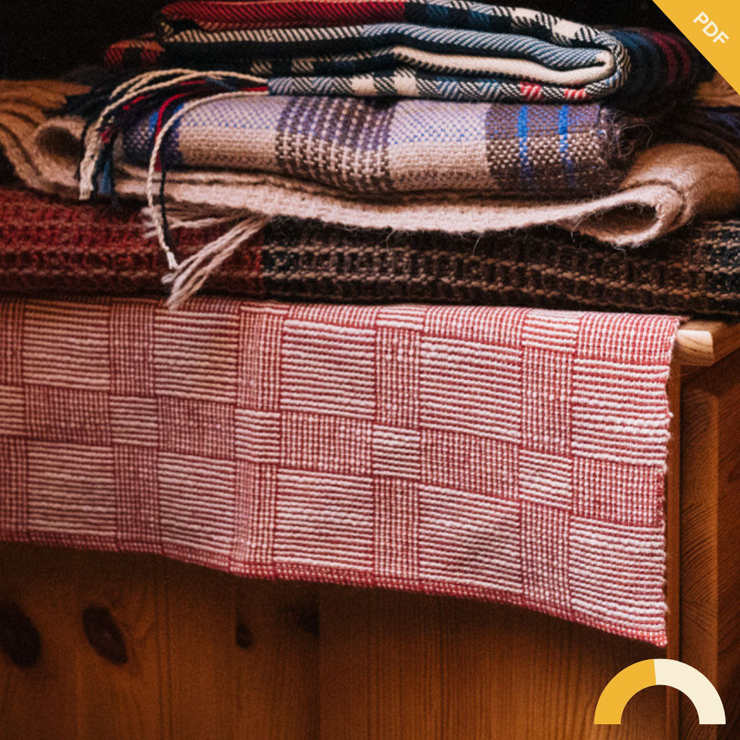 Log Cabin Tea Towels PDF/Printed Pattern (Pattern by Shannon Nelson)