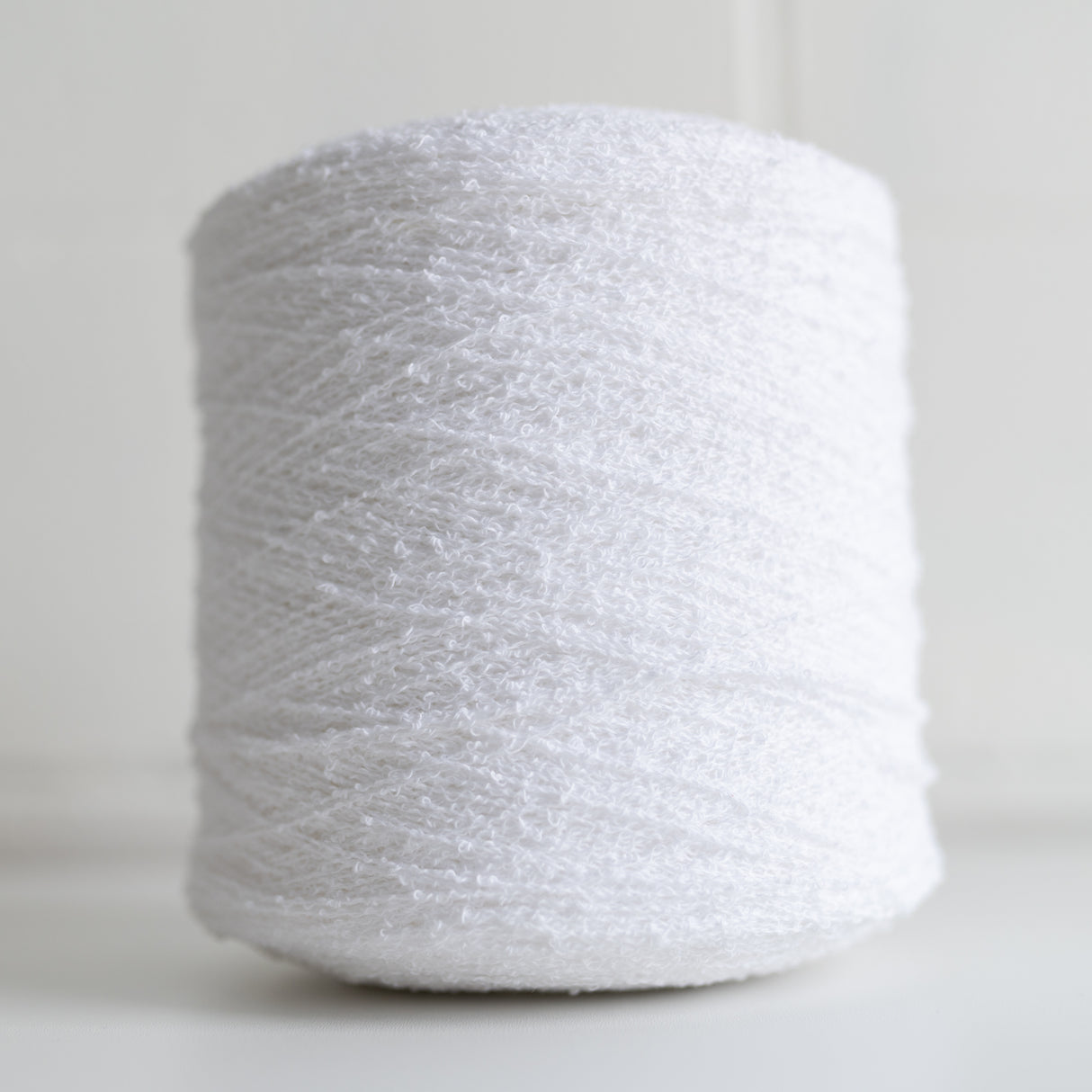 Cotton Boucle - 2 lb Cone Natural/White