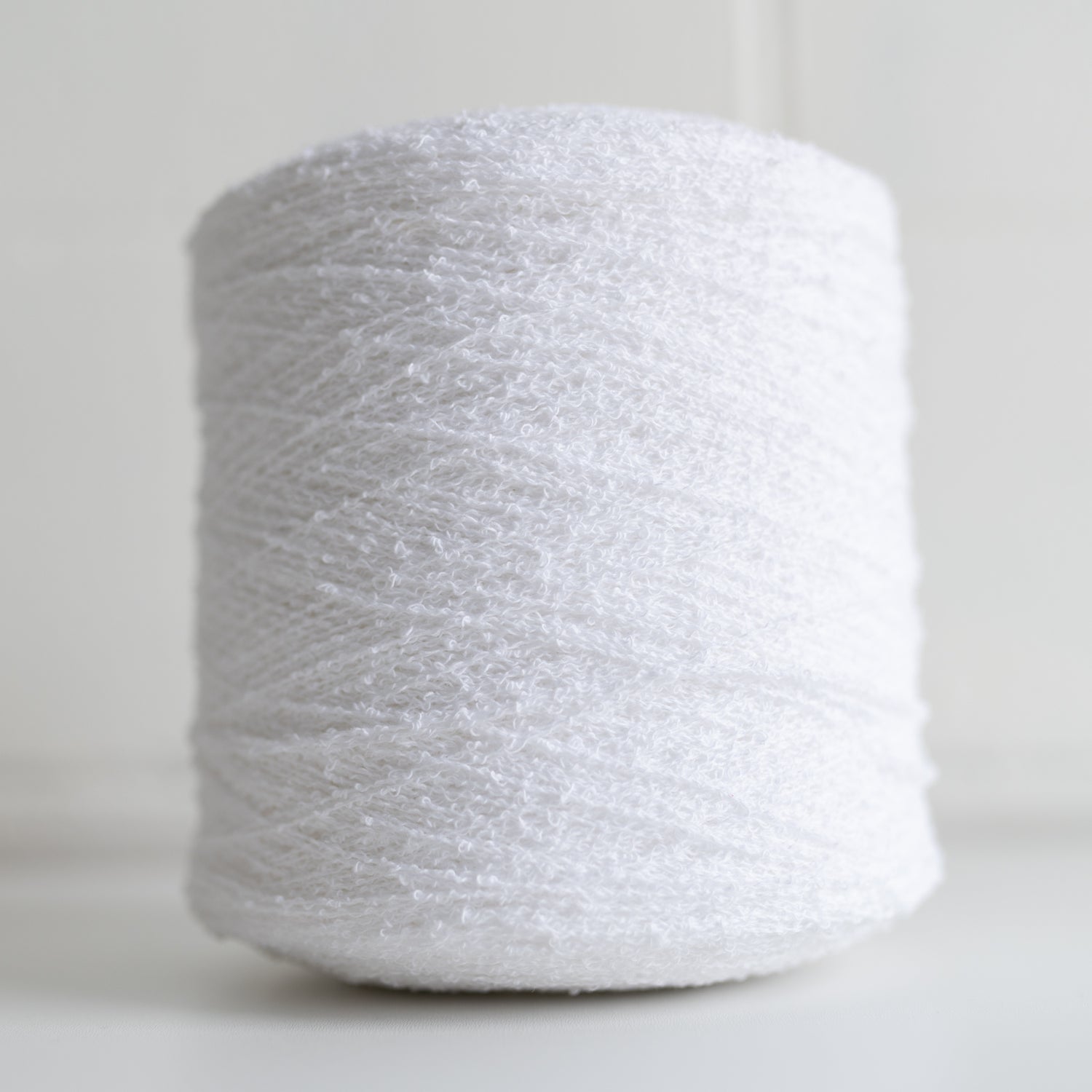 Cotton Boucle - 2 lb Cone Natural/White