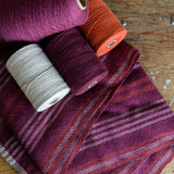 Evening Sky Scarf Kit (Natural/Mulberry)