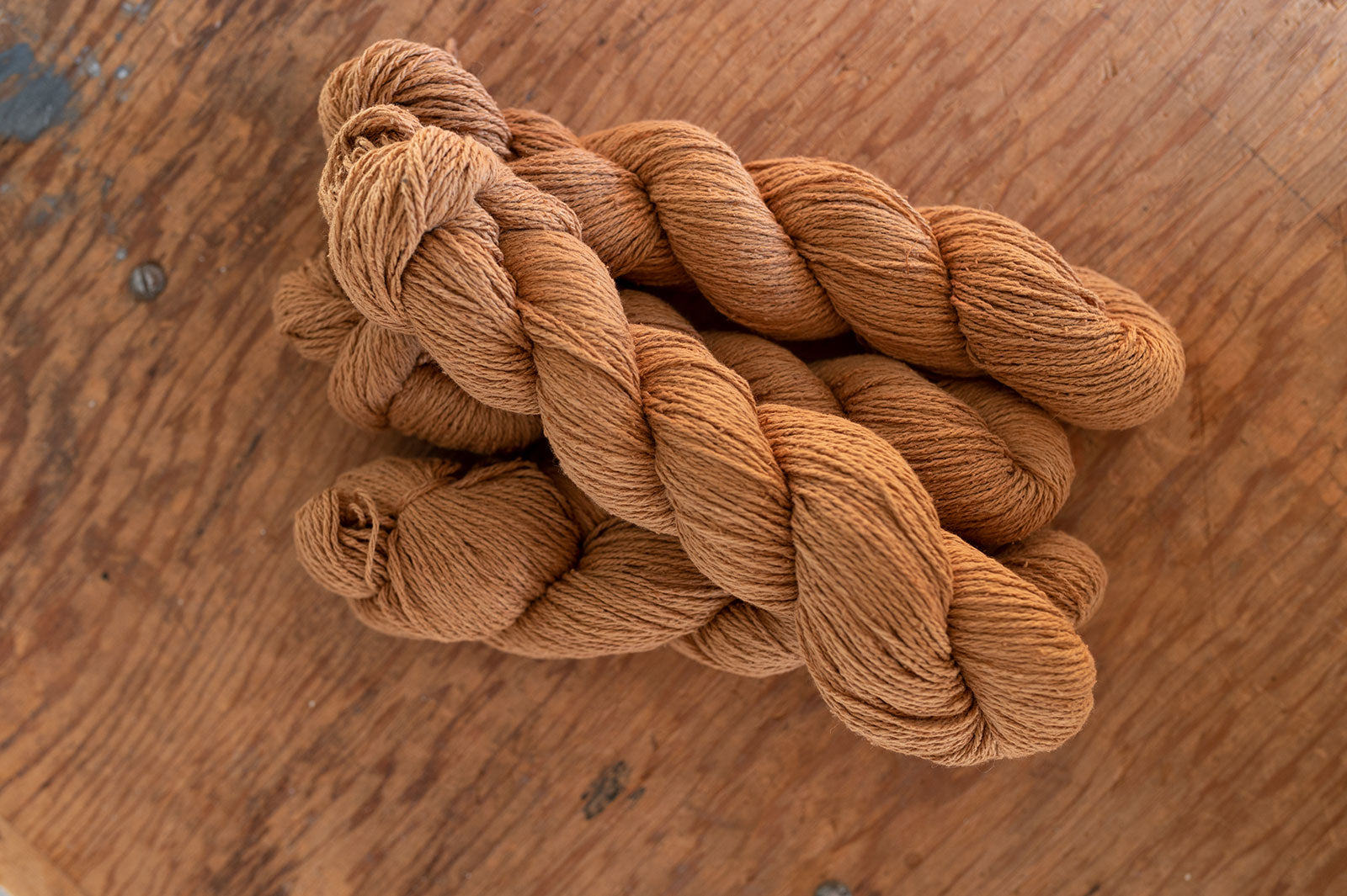 Naturally Dyed Silk Noil - Hand dyed in our studio by Katelin Karbonik
