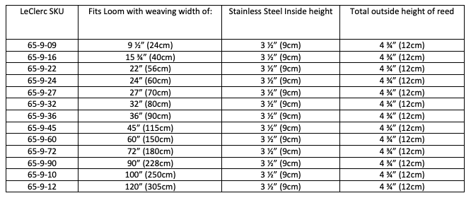 90" Stainless Steel Reed - Leclerc