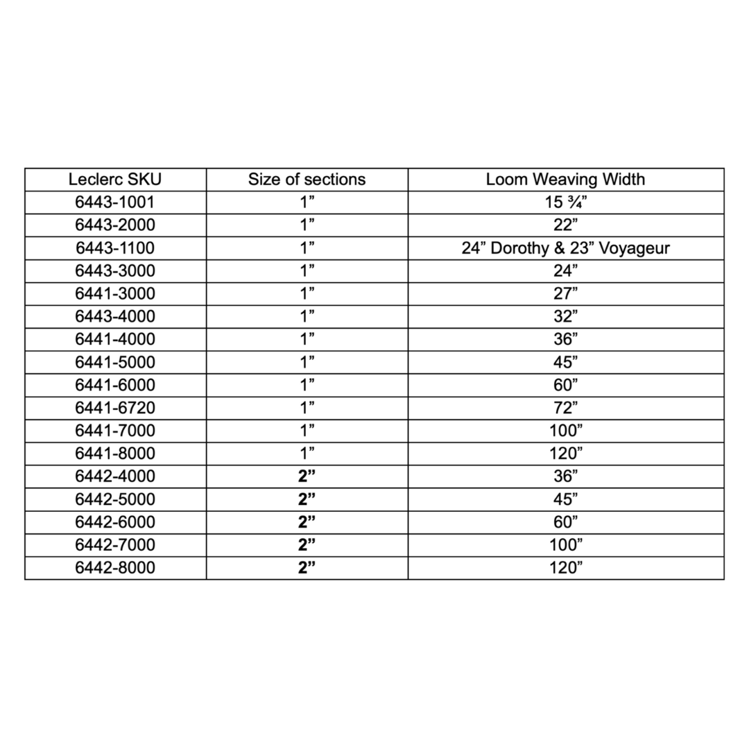 Sectional Warp Beam - Leclerc