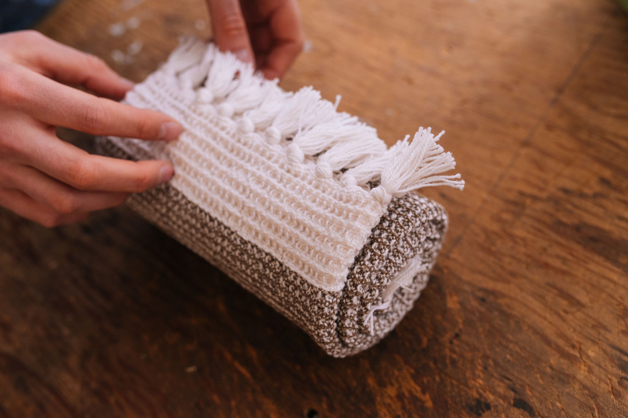 Waffle Weave Hand Towels Pattern (By Bryce Wicks) - GATHER Textiles Inc.