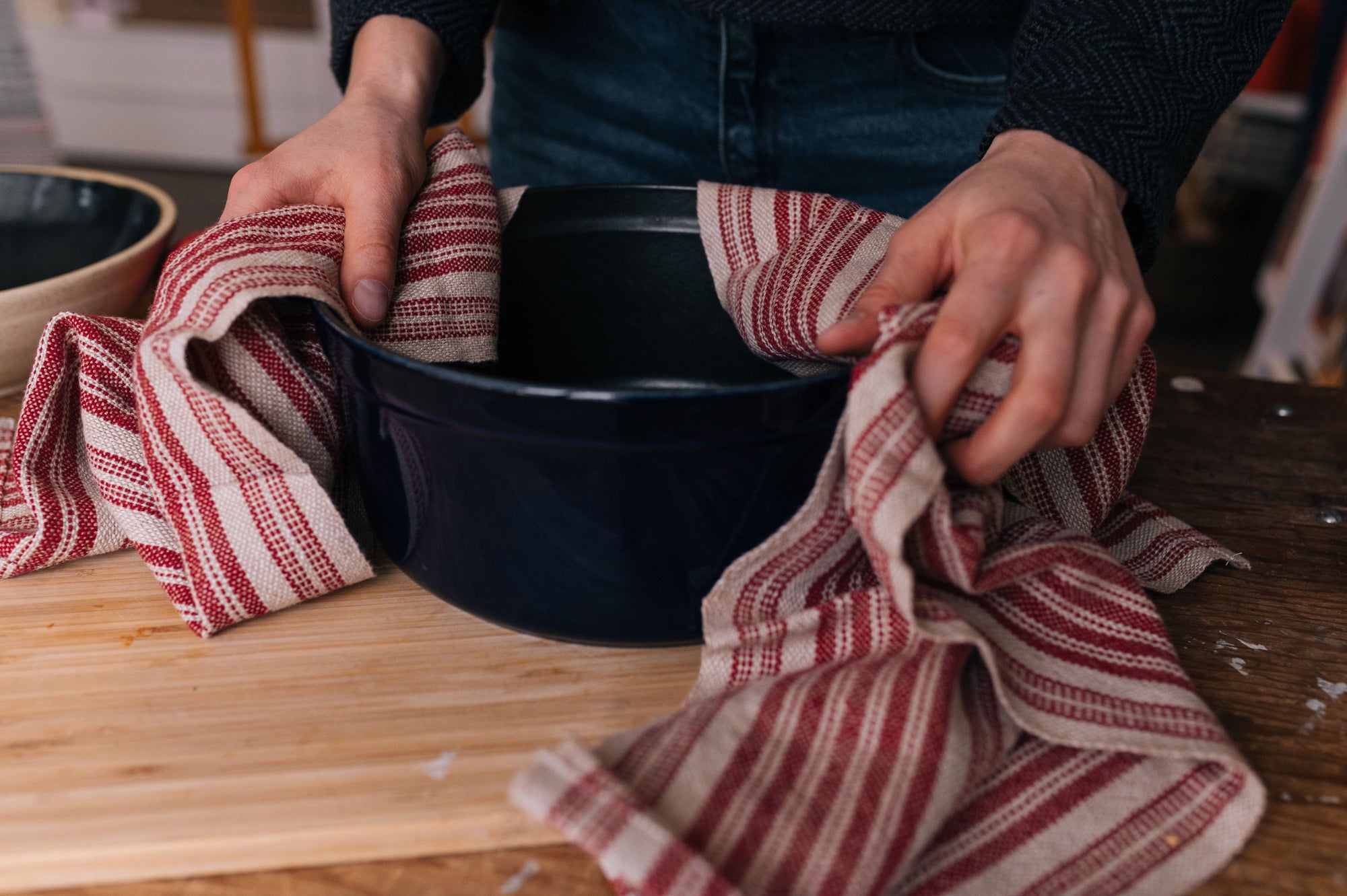 Classic Striped Cottolin Tea Towels Pattern