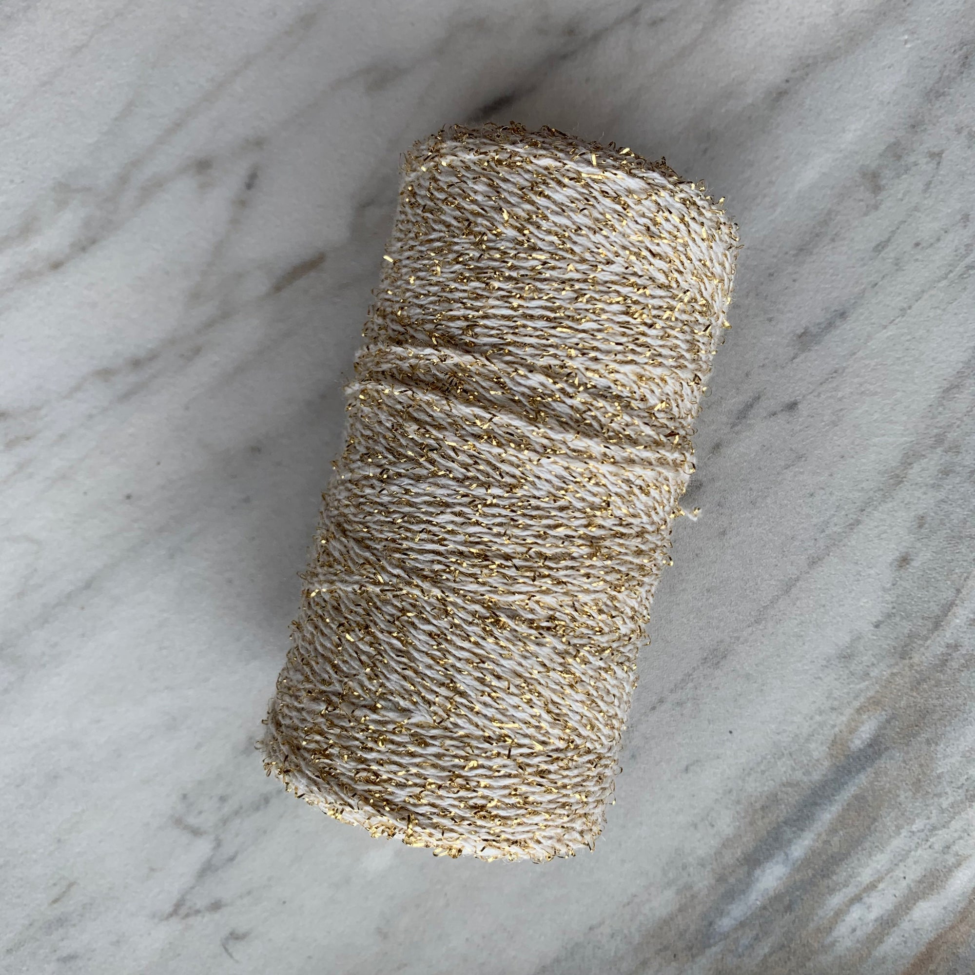 Cotton Boucle with Metallic 100g - Gold (Or)