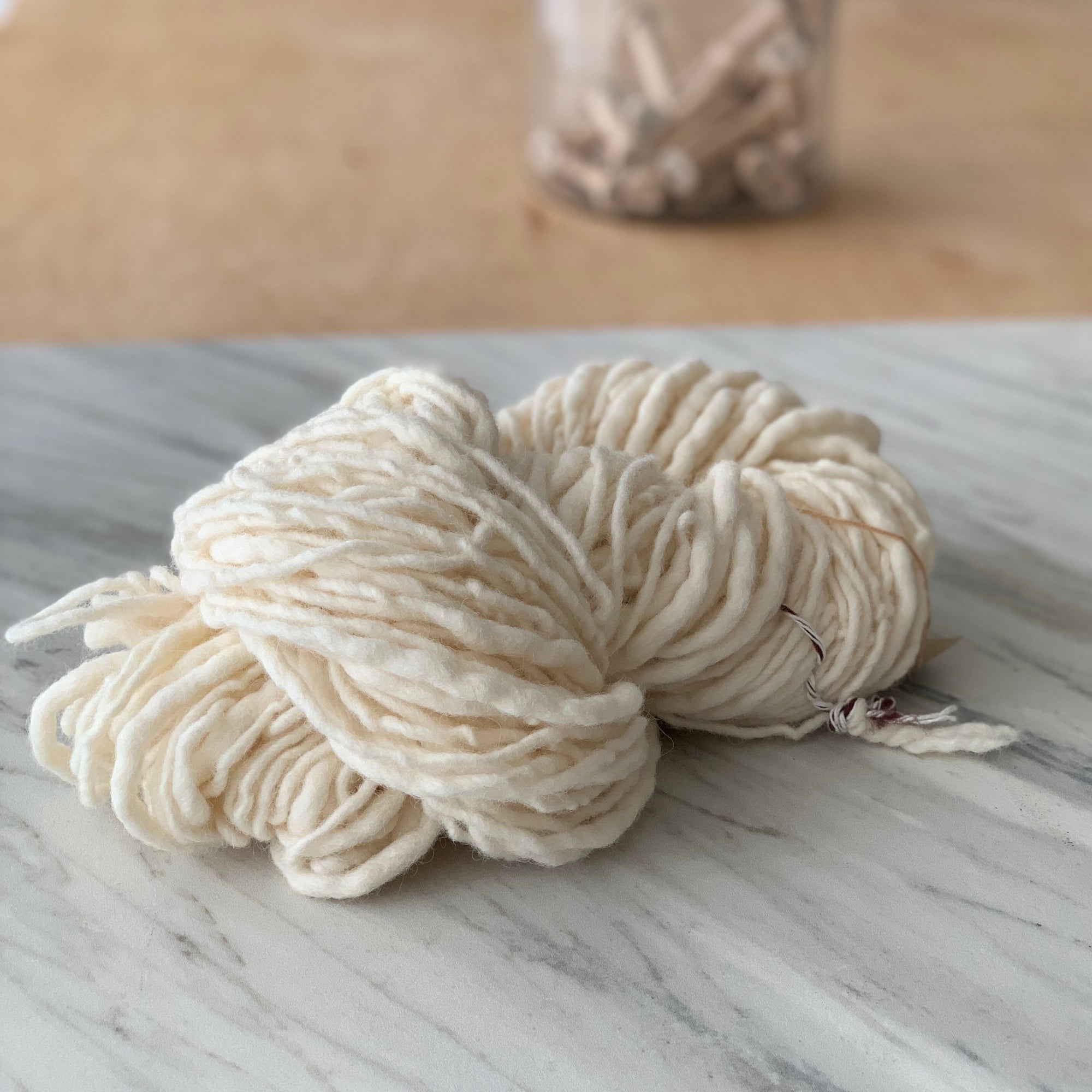 Texture Of Thick Woolen Thread In Skein, Woolen Threads Texture