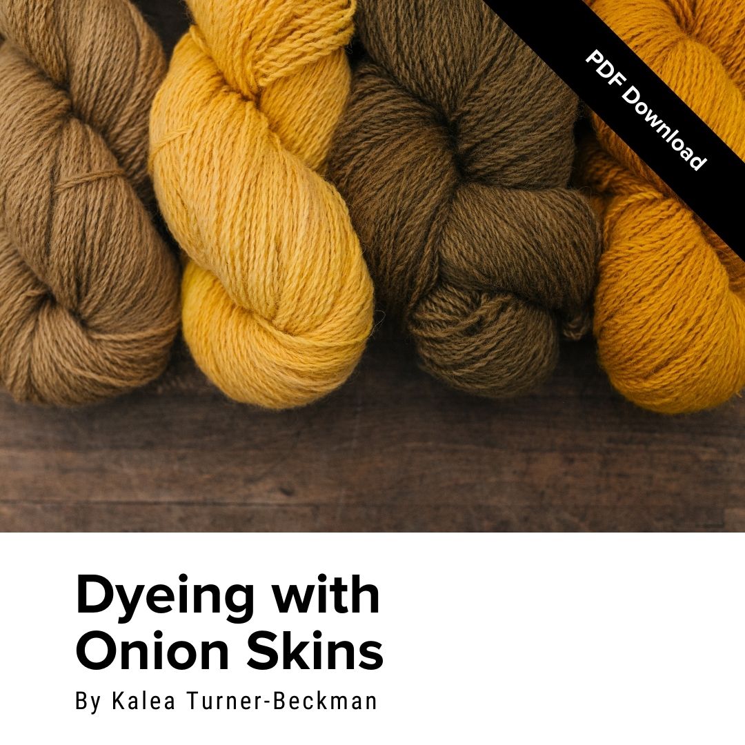 Spring Onions Textiles Dyeing with Onion Skins - PDF - GATHER Textiles Inc.