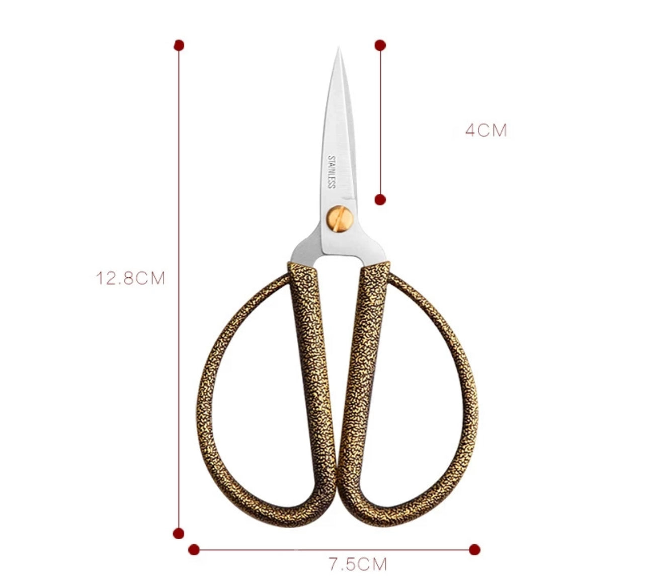 Brass Handle Thread Snips Available in 3 Sizes